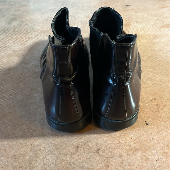 AUTH LUXURY PRADA LEATHER HALF-BOOTS - Picture 4 of 5
